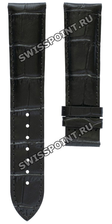 Черный кожаный ремешок Tissot T610031623, имитация крокодила, 20/18, без замка, для часов Tissot T-Lord, T-Touch Classic T059.507, T059.528, T083.420