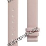Розовый сатиновый ремешок Tissot T610014596, 12/12, без замка, для часов Tissot Flower Power G346