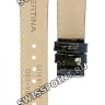 Черный лаковый кожаный ремешок Certina C610017276, 16/14, без замка, для часов Certina DS Prime C006.207, C004.210, C025.210