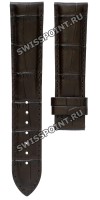 Коричневый ремешок Tissot T610035945, имитация крокодила, 20/18, без замка, для часов Tissot Bridgeport T097.407, T097.410