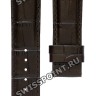 Коричневый ремешок Tissot T610035945, имитация крокодила, 20/18, без замка, для часов Tissot Bridgeport T097.407, T097.410