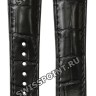 Черный кожаный ремешок Omega O98000008 из кожи аллигатора, 20/16, длина 100/100, без замка, для часов Omega 311.33.42.30.01.001, 3870.50.31, 3695.50.31, 3689.30.31, 3875.30.31, 3691.50.81, 3695.59.31, 3872.50.31 Speedmaster Moonwatch