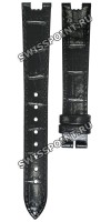 Черный кожаный ремешок Balmain B1730075, 14/12, с фигурным вырезом 5 мм, без замка, для часов Balmain Haute Elegance 8014