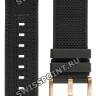 Черный каучуковый ремешок Tissot T603043411 с тканевой накладной, розовая пряжка, для часов Tissot T-Race MotoGP 2019 Chronograph T115.417.37.057.00