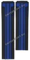 Черный силиконовый ремешок Tissot T610034986 без замка, для часов Tissot T-Race T048.417, T048.427