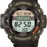 Зеленый текстильный ремешок Casio 10360774 для часов Casio SGW-300HB-3A