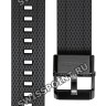 Черный полимерный ремешок Casio 10592082 с серой подложкой для часов Casio GST-B100XB-2A