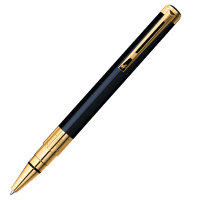 Ручка WATERMAN S0830900 Шариковая ручка Waterman Perspective, Black GT, стержень: MBlue (№ 417)