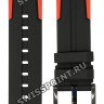 Черный каучуковый ремешок Tissot T603040970, черная пряжка, для часов Tissot T-Race Cycling T111.417.27.441.00, T111.417.37.441.01, T111.417.37.441.08