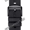 Черный каучуковый ремешок Tissot T603040970, черная пряжка, для часов Tissot T-Race Cycling T111.417.27.441.00, T111.417.37.441.01, T111.417.37.441.08