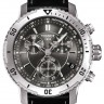 Черный кожаный ремешок Tissot T610031786, удлиненный, 19/18 XL, теленок, белая прострочка, без замка, для часов Tissot PRS 200 T067.417