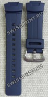 Синий полимерный ремешок Casio 10001491 для часов Casio G-Shock G-100, G-2110, G-2310, G-2400