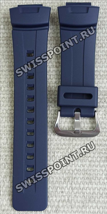 Синий полимерный ремешок Casio 10001491 для часов Casio G-Shock G-100, G-2110, G-2310, G-2400