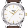 Коричневый кожаный ремешок Tissot T600027529, теленок, 19/18, стальная пряжка, для часов Tissot Classic Dream T033.410.26.011.00, T033.423