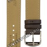 Коричневый кожаный ремешок Tissot T600027529, теленок, 19/18, стальная пряжка, для часов Tissot Classic Dream T033.410.26.011.00, T033.423