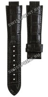 Черный кожаный ремешок Tissot T610014537, имитация крокодила, 22/18, с вырезом, без замка, для часов Tissot TXL-TXS L860/960K