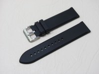 Черный каучуковый ремешок STAILER ORIGINAL CS481-2211 размер (22/22 мм), длина L (120 / 80 мм) гладкий