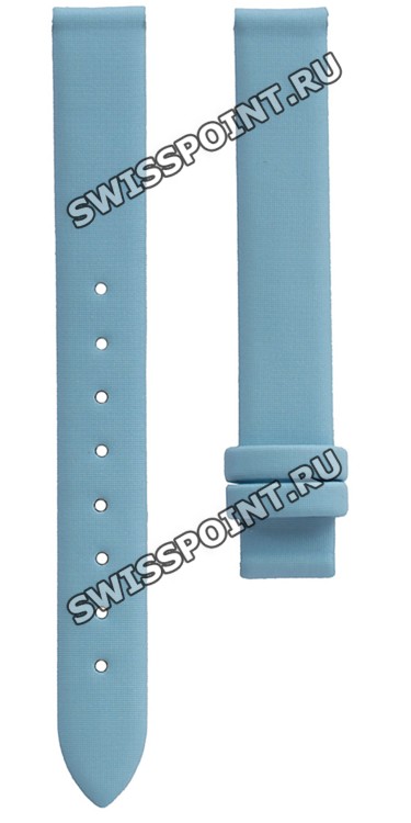 Голубой сатиновый ремешок Tissot T610014600, 12/12, без замка, для часов Tissot Flower Power G346