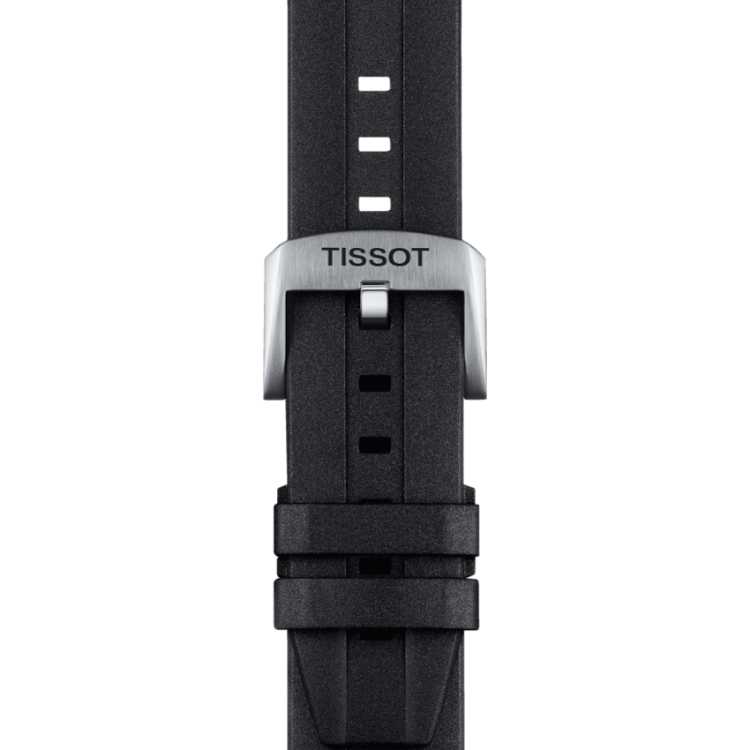 Черный резиновый ремешок Tissot T603046865 для часов Tissot Seastar 2000 T120.607