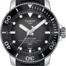 Черный резиновый ремешок Tissot T603046865 для часов Tissot Seastar 2000 T120.607