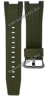 Зеленый текстильный ремешок Casio 10570833 для часов Casio GST-W130BC-1A3, GST-S130BC-1A3