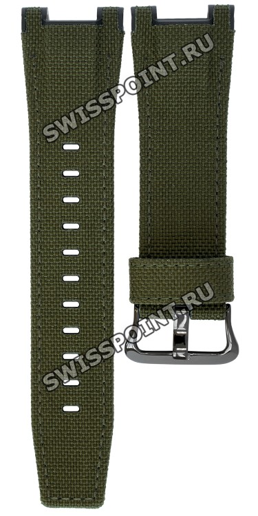 Зеленый текстильный ремешок Casio 10570833 для часов Casio GST-W130BC-1A3, GST-S130BC-1A3