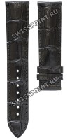Черный кожаный ремешок Tissot T610033185, теленок, 20/18, без замка, для часов Tissot Ballade lll T108.408, T912.410, T912.428, T924.410, T920.407, T920.410, T920.417