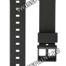 Черный полимерный ремешок Casio 10075268 для часов Casio F-201