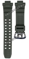 Темно-зеленый полимерный ремешок Casio 10392945 для часов Casio G-1200G-1A, G-1250G-1A, GW-3000G-1A, GW-3500G-1A