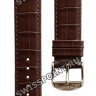 Коричневый кожаный ремешок Tissot T600028068, удлиненный, 19/18 XL, теленок, стальная пряжка, для часов Tissot Classic Dream T033.410, T033410, T033.423, T033423