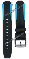 Черный каучуковый ремешок Tissot T603042128, черная пряжка, для часов Tissot T-Race Cycling T111.417
