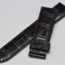 Черный кожаный ремешок Tissot T610030298, имитация крокодила, 22/20, без замка, для часов Tissot T-Lord T059.527