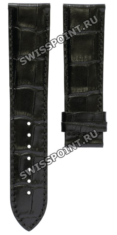 Черный кожаный ремешок Tissot T610030298, имитация крокодила, 22/20, без замка, для часов Tissot T-Lord T059.527.16.058.00