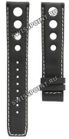 Черный кожаный ремешок Tissot T610016985, удлиненный, 20/18 XL, без замка, для часов Tissot PRS 516 J560/660, J562/662, J564/664, J565/665, T021.414