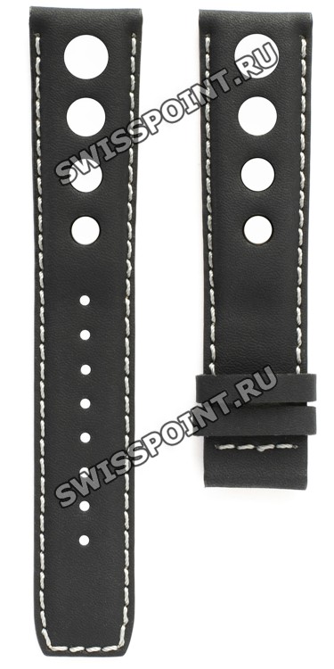 Черный кожаный ремешок Tissot T610016985, удлиненный, 20/18 XL, без замка, для часов Tissot PRS 516 J560/660, J562/662, J564/664, J565/665, T021.414