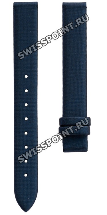 Синий сатиновый ремешок Tissot T610014603, 12/12, без замка, для часов Tissot Precious Flower G346