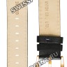 Черный кожаный ремешок Orient QUDEWERB, с вырезом, 22/20 мм, розовая пряжка, для часов Orient FDB0C006V