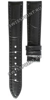 Черный кожаный ремешок Certina C610019066, 16/14, без замка, для часов Certina C033.207.16.051.00, C033.207.16.053.00, C028.310.16.056.00