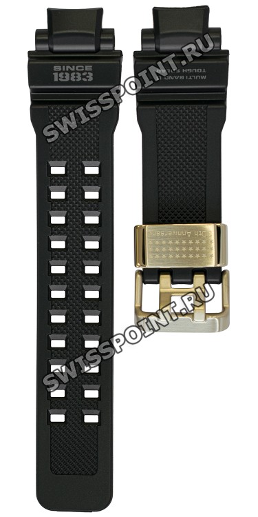 Черный полимерный ремешок Casio 10457525 для часов Casio GW-A1130-1A