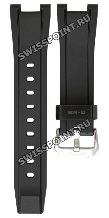 Черный полимерный ремешок Casio 10553495 для часов Casio MSG-W100G-1A