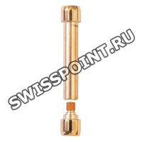 Розовый стальной винт Tissot T689048582 для крепления каучукового ремешка и стального браслета часов Tissot T141.417.37.051.00, T141417