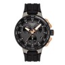 Черный каучуковый ремешок Tissot T603042129, черная пряжка, для часов Tissot T-Race Cycling T111.417