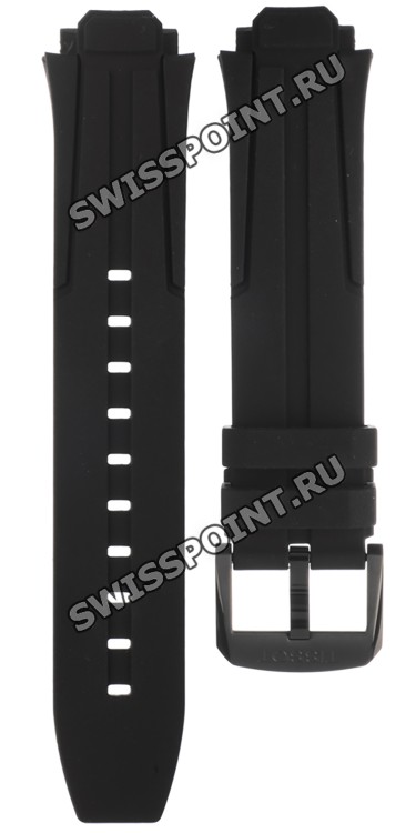 Черный каучуковый ремешок Tissot T603042129, черная пряжка, для часов Tissot T-Race Cycling T111.417