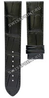 Черный кожаный ремешок Tissot T610031625, имитация крокодила, 22/20, без замка, для часов TISSOT T-Lord, T-Classic T-Complication T059.527, T070.405, T070.406