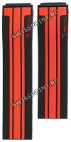 Черный/красный силиконовый ремешок Tissot T610034889, без замка, для часов Tissot MotoGP 2014 T048.417, T048.427
