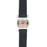 Черный кожаный ремешок Longines L682101168, 11/10, теленок, без замка, для часов Longines Dolce Vita L5.161.0, L5.161.4, L5.161.6, L5.161.7