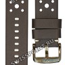 Коричневый кожаный ремешок Tissot T600048064 / T610046778, 22/22, перфорированный, стальная пряжка, для часов Tissot T116.617.36.057.02