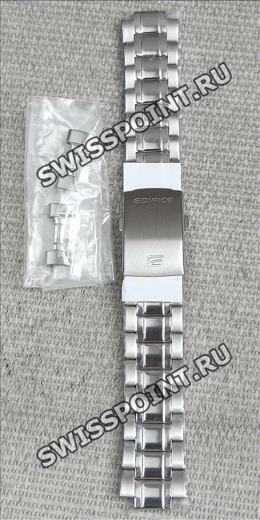 Стальной браслет Casio 10518247 для часов Casio EFR-304D-1A, EFR-304D-2A, EFR-304PG-2A