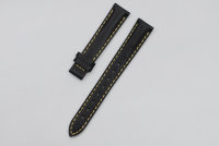 Ремешок TISSOT T610017105 черный, теленок, 14/12, белая прострочка, без замка, PRC 100 (P830) для часов TISSOT