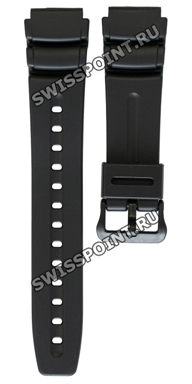 Черный полимерный ремешок Casio 70622792 для часов Casio AD-300, AW-61, AW-506, DW-280, DW-290, DW-340, MD-309, MD-310